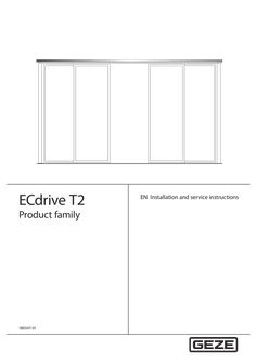 ECdrive T2 (-FR) installation and service instructions