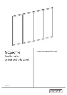 Profile system pre-installation instructions ECdrive T2 - leaf and side panel