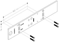 Drawing TS 4000 E, TS 5000 EFS RFS mounting plate