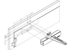 Tekening TS 4000 scharnierzijde deurbladmontage montageplaat
