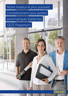 Brochure produit Notre entraînement le plus puissant : l’automatisme de portes battantes automatique Powerturn