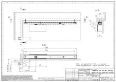 Installation plan surface-mounted glass DIN L ActiveStop