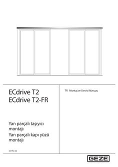 ECdrive T2(-FR) sabit kanatlı taşıyıcı montajı, sabit kanatlı lento montajı