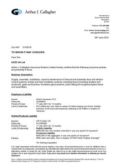 Insurance policy