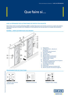 Guide de dépannage des automatismes de portes coulissantes automatiques