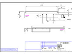 Installation drawing GEZE TS 3000 B