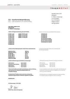 Digitale SC pro4-Konformitätserklärung
