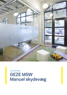 Product Sales Flyer GEZE MSW Manuel skydevæg