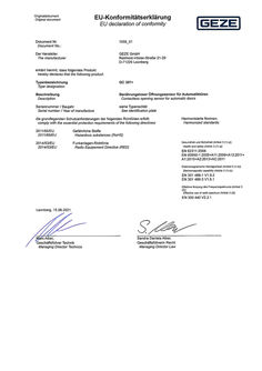 GC 307+  Konformitätserklärung