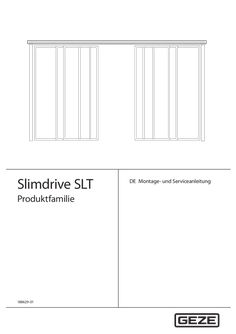 Montage- und Serviceanleitung Slimdrive SLT, Slimdrive SLT-FR 2M
