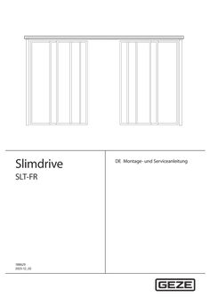 Montage- und Serviceanleitung Slimdrive SLT, Slimdrive SLT-FR 2M