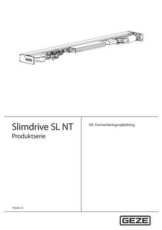 Vormontageanleitung Slimdrive SL NT, SL NT-FR