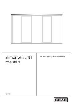 Montage- und Serviceanleitung Slimdrive SL NT, SL NT-FR