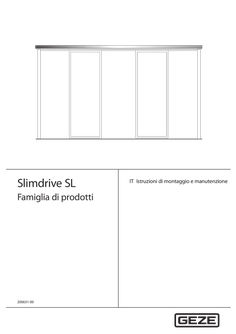 Montage- und Serviceanleitung Slimdrive SL