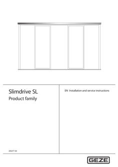 Montage- und Serviceanleitung Slimdrive SL
