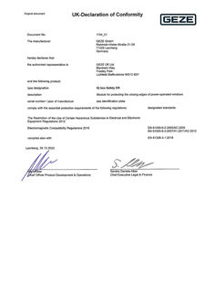 UK Declaration of Conformity