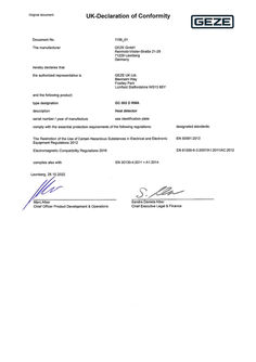 UK Declaration of Conformity