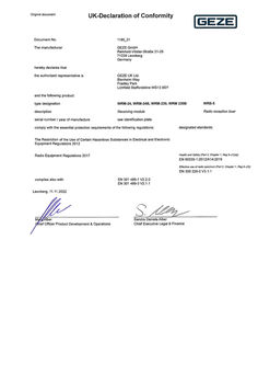 UK Declaration of Conformity_WRB-24, WRM-24B, WRM-230, WRM 230B, WRB-5