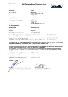 UK Declaration of Incorporation_Slimchain 230V