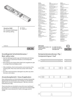 Supplementary sheet Slimdrive EMD earthing cables