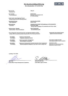 EU declaration of conformity service case