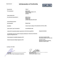 UK Declaration of Conformity Service Case