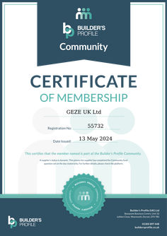 Builders People Community certificate 2024