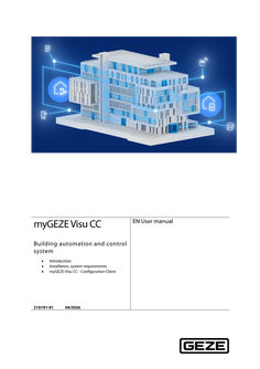 myGEZE Visu Configuration operation manual