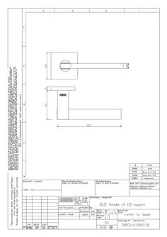 GEZE Handle LH 115 square