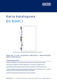 System ryglujący GC lock GC 834P_1