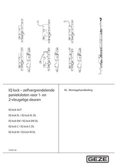 Montagehandleiding IQ locks (NL)