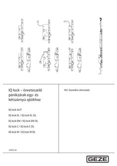 IQ lock szerelési útmutató (HU)