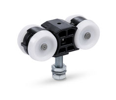 Roller carriage with suspension bolt