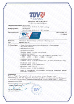 !P-4024/10 Slimdrive SLV-FR Zertifikat!