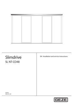 !Montage- und Serviceanleitung Slimdrive SL NT-CO48!