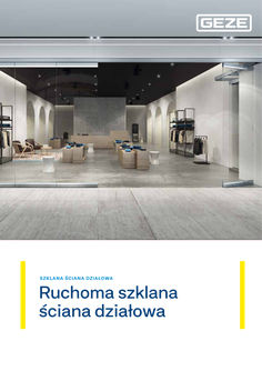 Ruchoma szklana ściana działowa