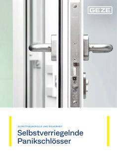 GEZE IQ locks selbstverriegelnde Panikschlösser