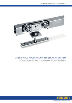 Produktbroschüre Apoll Rollenschiebebeschlagsystem