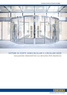 Brochure prodotto sistemi di porta scorrevole curva Slimdrive SC / SCR
