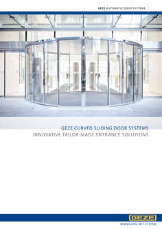 Product brochure GEZE curved sliding door systems Slimdrive SC/SCR
