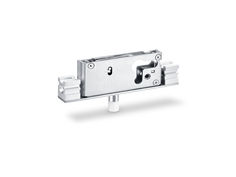 Floor lock with guide pin