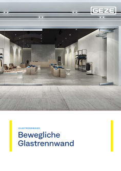 Produktbroschüre Bewegliche Glastrennwand