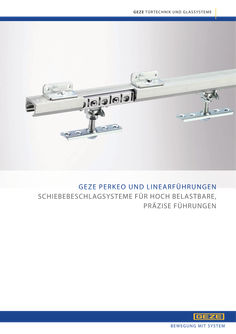Produktbroschüre Perkeo und Linearführungen