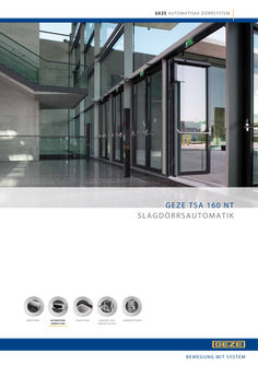 Produktbroschyr GEZE TSA 160 NT elektrohydraulisk slagdörrsdrivenhet