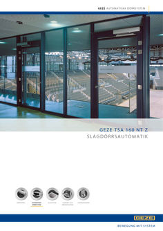Produktbroschyr GEZE TSA 160 NT Z elhydraulisk slagdörrsautomatik