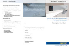 Flyer Folder ECturn swing door drive