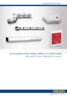 Brochure produit Accessoires pour fermes-portes