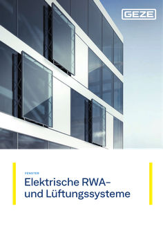 GEZE Elektrische RWA- und Lüftungssysteme