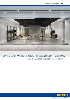 Brochure produit GEZE MSW