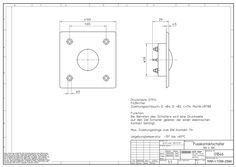 Foot contact switch technical drawing